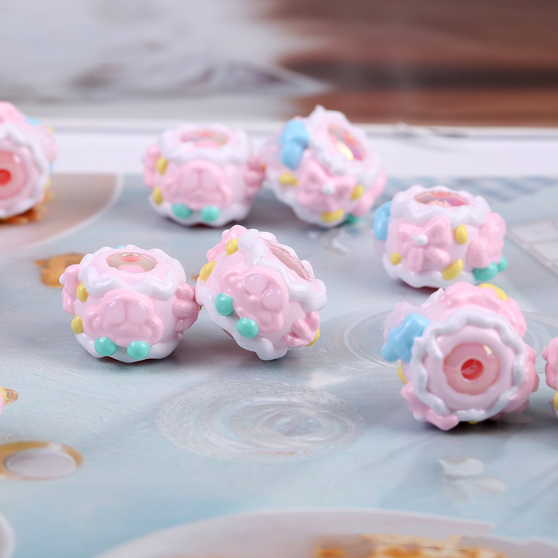 Pink Series DIY Hand-painted Beads